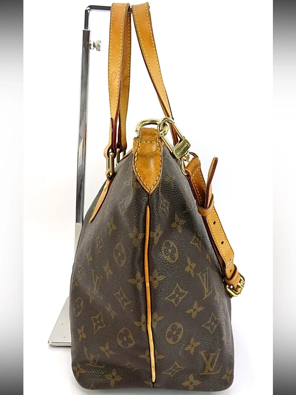 Louis Vuitton Monogram Canvas Tote with Tan Vachetta Trim